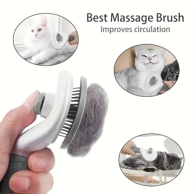 Automatic Pet Hair Removal Comb