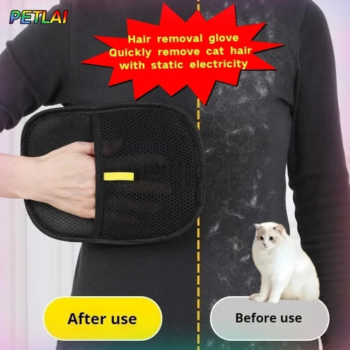 Reusable Cat Grooming Hair Removal Mitt